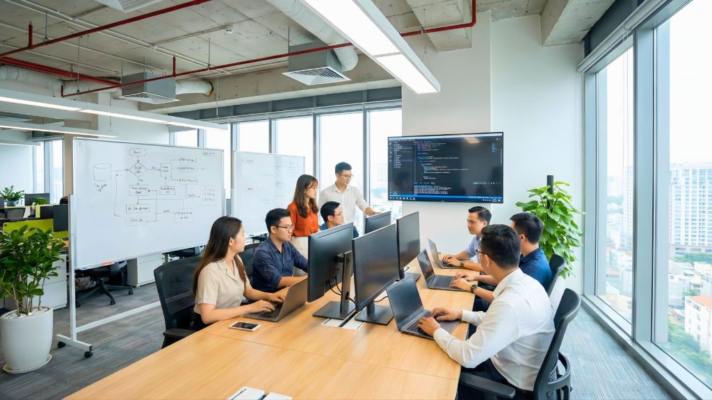Đội ngũ kỹ sư Sunshine Software tại Việt Nam – IT Outsourcing 2026