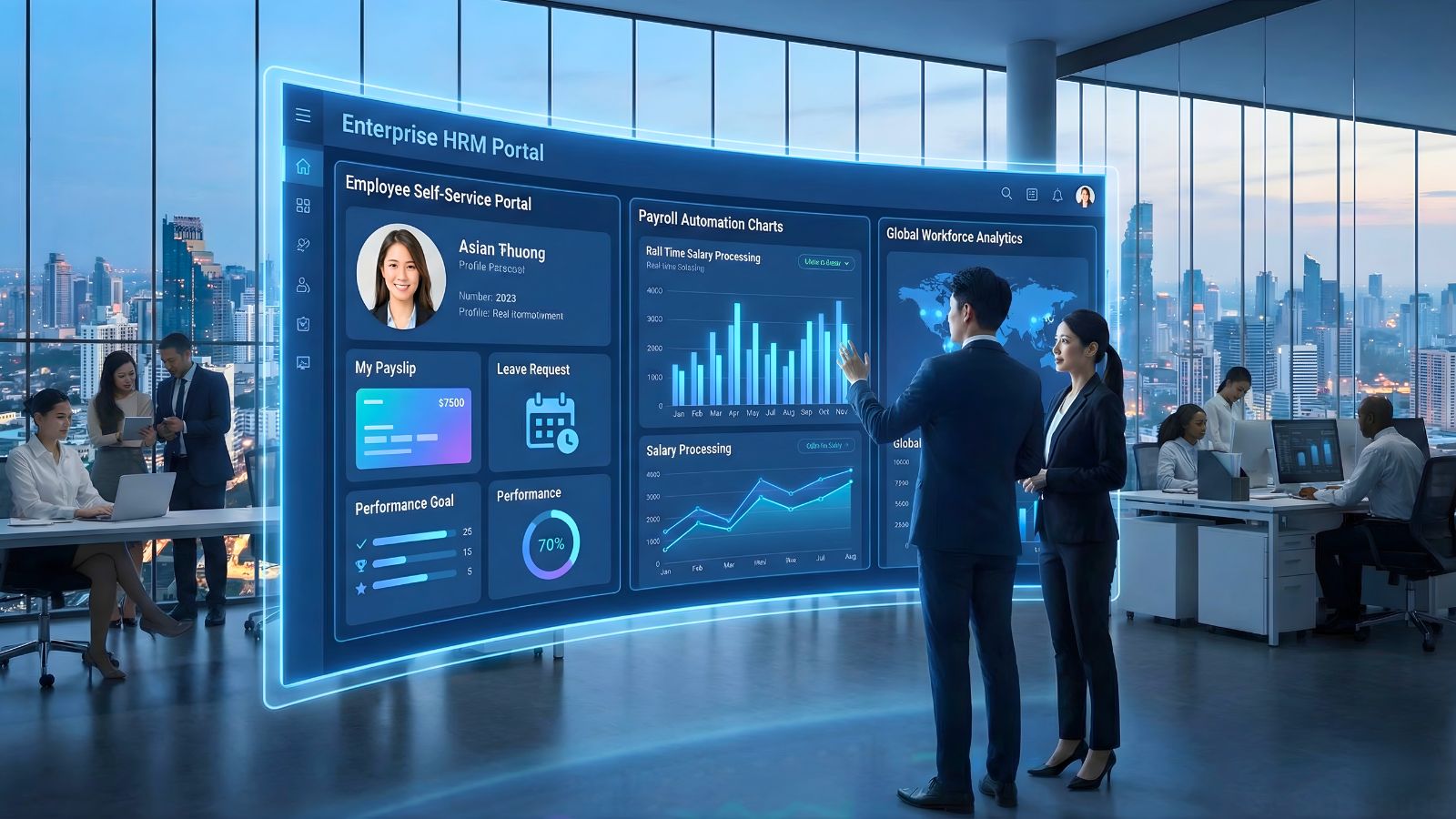 Case Study: Xây dựng HRM Portal Tùy Chỉnh cho Doanh Nghiệp 1.000+ Nhân Sự