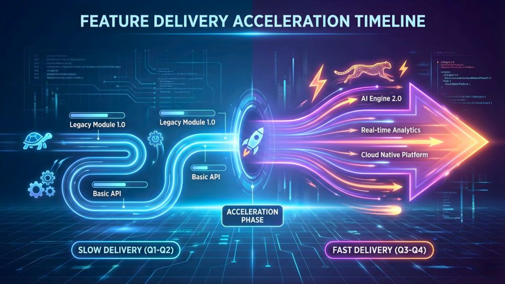 Timeline rút ngắn lộ trình ra mắt tính năng.
