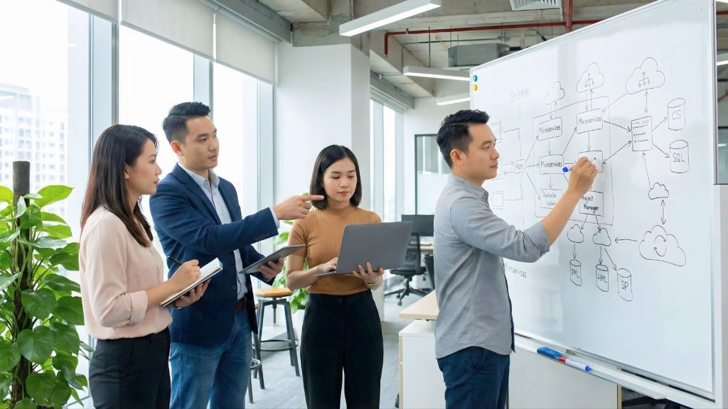 Đội ngũ kỹ sư Sunshine Software tại Việt Nam – dịch vụ IT Outsourcing